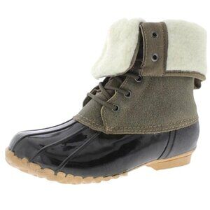 NEW Maine Woods Womens Adele Leather Faux Fur Winter & Snow Boots Alaska Size 7